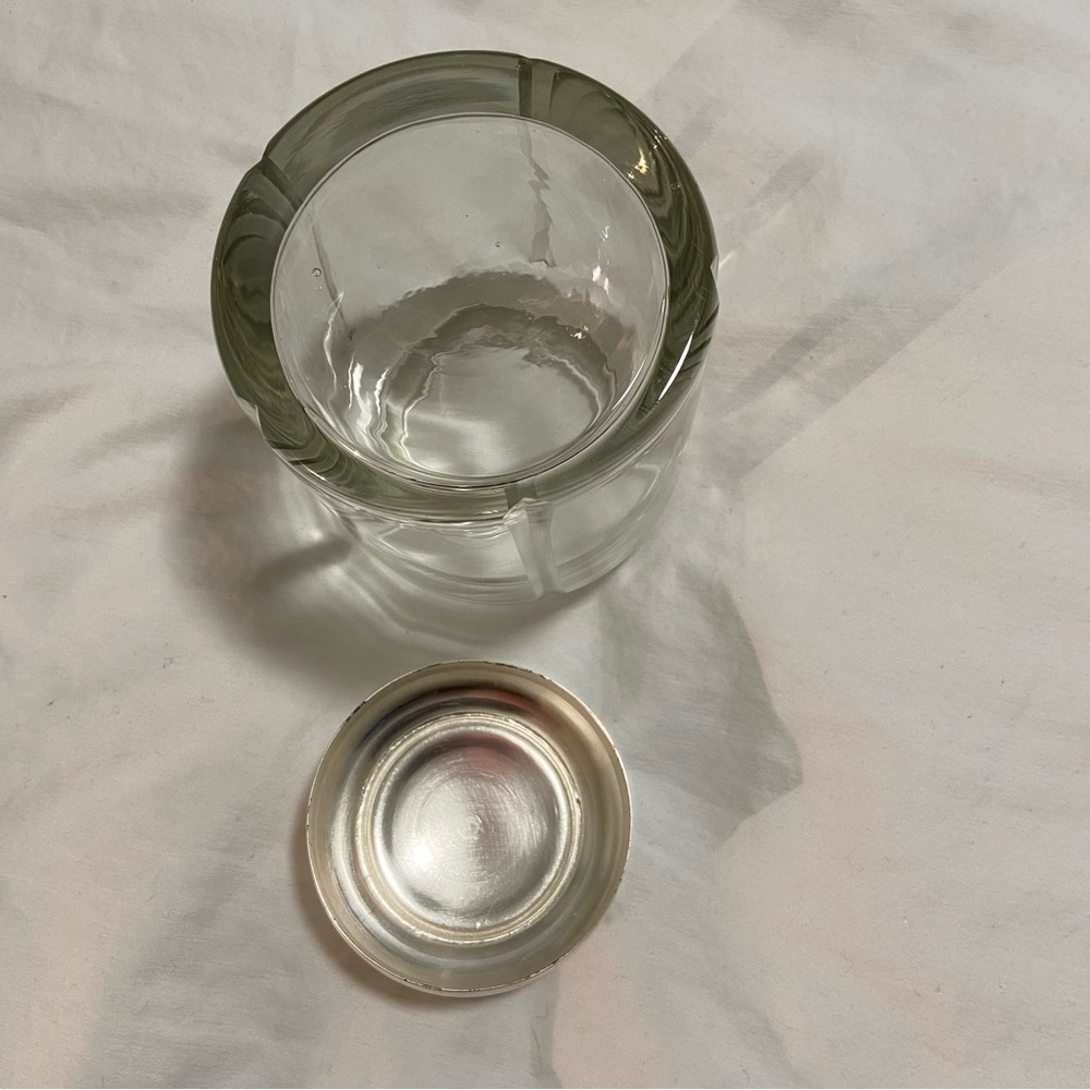 Clear Glass Jar with Silver Lid - Picture 6 of 8